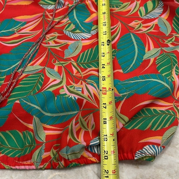 Rose + Olive Tropical Halter‎ Top Blouse XS - Picture 8 of 9